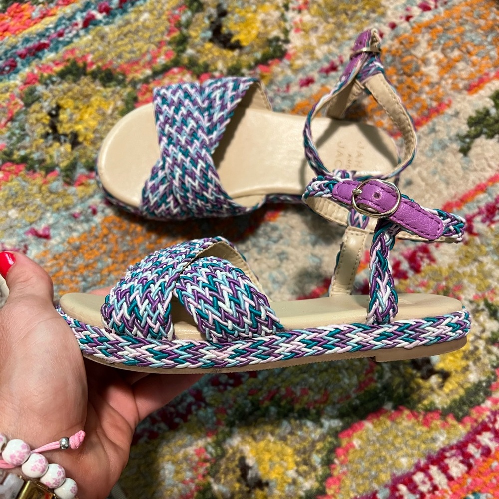 Adorable Janie and Jack sandals, size 10. GUC, worn a few times.